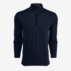 Greyson Maltese Blue Tate Mock Neck Quarter-Zip